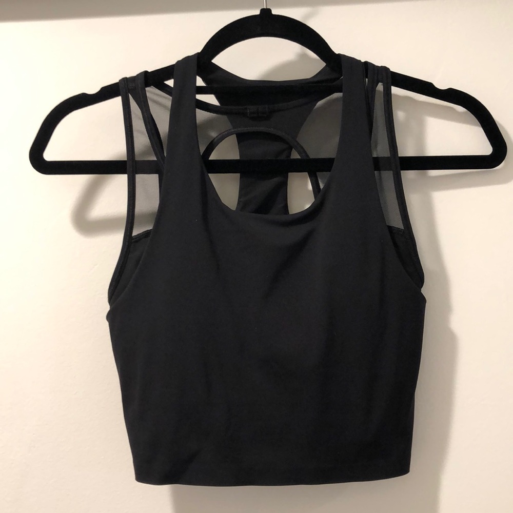 Lululemon Crop Black Mesh